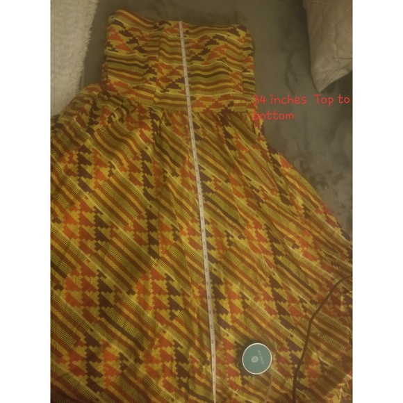 Custom made African strapless dress - Picture 8 of 8